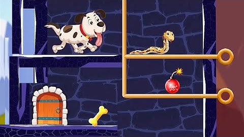 Save the puppy / puzzle pull the pin game android and ios