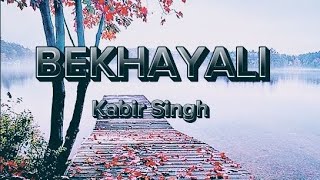 kabir Singh "BEKHAYALI" official lyrics video.