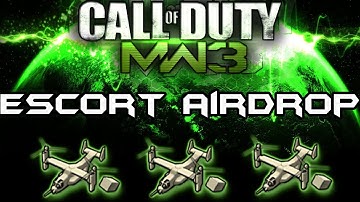 MW3 :: ESCORT AIRDROP 18 KILLSTREAK REWARD :: Support Strike Package  :: Modern Warfare 3