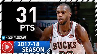 Khris Middleton Full Highlights vs Mavericks (2017.12.08) - 31 Pts, Crazy 4th Qtr!