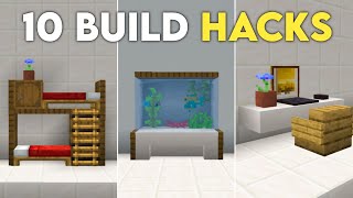 Minecraft 10 Build Hacks Bedrock & Pocket Edition 1.20 | Bedroom Furniture Ideas | MCPE,PS4,Xbox | screenshot 5