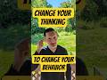Change how you THINK, to change who you are internally and change your BEHAVIOR. #addictionrecovery