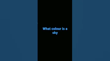 What Colour Is The Sky Answer In Pind Comment 