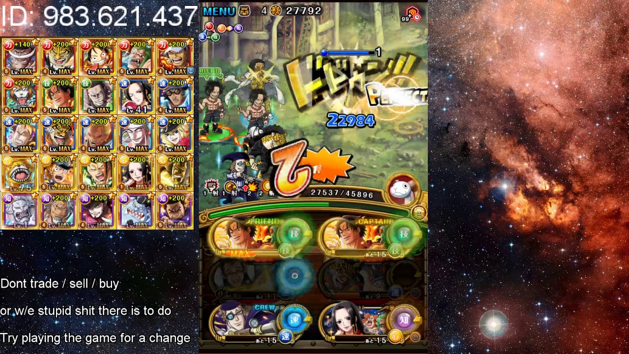 [OPTC] Ace 6+ vs Kizrau Raid (YWBable) [MAX SP Merry]