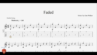 Alan Walker - Faded - Guitar Pro Tab