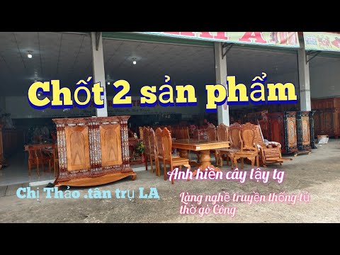 Video Chốt tủ thờ . bộ bàn 8 ghế . chị Thảo .anh hiền... - youtube