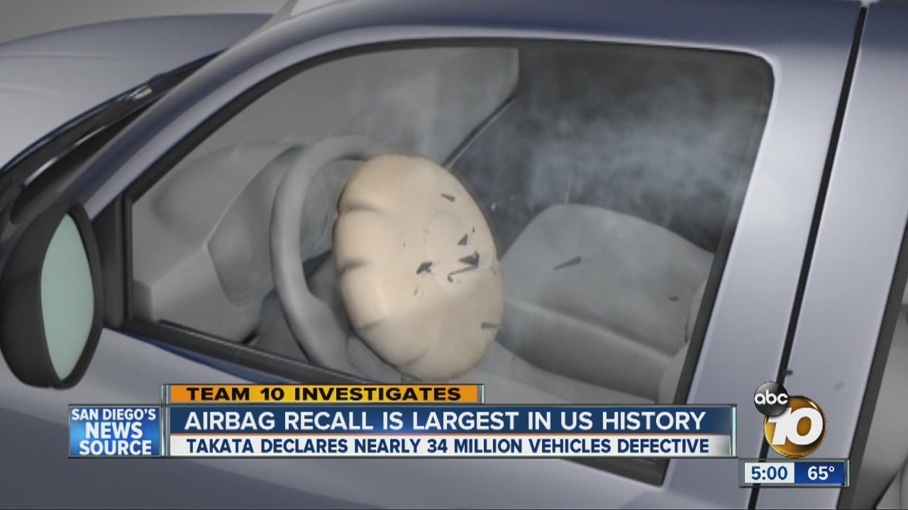 Airbag recall is largest in U.S. history