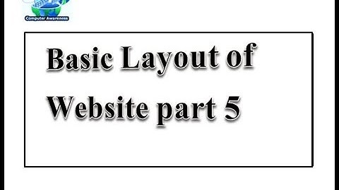 basic website  layout using html and css part 5 in hindi/urdu
