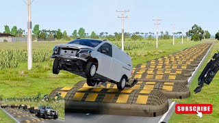 Mobil Vs Speed Bumps - Beamng Drive