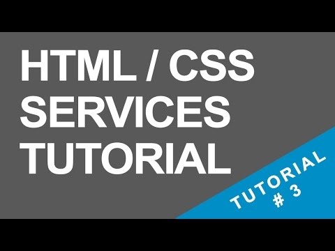 Tutorial 3 - Services Section - HTML / CSS - YouTube