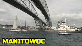 Manitowoc 192M Ship Squeezing In Around All The Sailboats