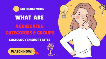 What Are Aggregates, Categories, and Groups? | Introduction to Sociology | Groups & Organization |