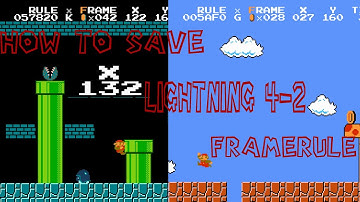 How to save the Lightning 4-2 framerule (see description)