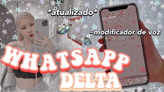 WhatsApp delta atualizado 2021~ ultima versão com modificador de voz ( melhor que o GB)🥳🪴 screenshot 1