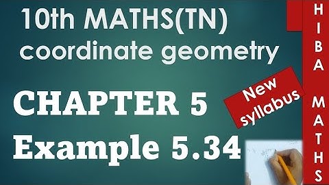 10th maths chapter 5 example 5.34 TN samacheer hiba maths