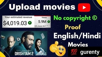 how to upload movies on YouTube without copyright