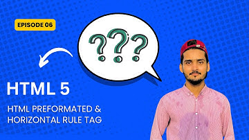 HTML Preformatted & Horizontal Rule Tag Tutorial in Hindi / Urdu