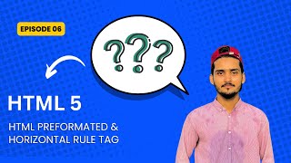 HTML Preformatted & Horizontal Rule Tag Tutorial in Hindi / Urdu