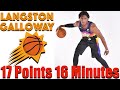 Langston Galloway NBA Preseason 17 Second Half Points #Suns