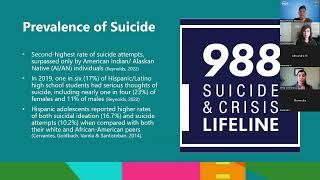 SAC NAHN Educational Session 1: Mental Health Among Hispanic Adolescents