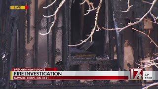 Apartment fire investigation in Raleigh