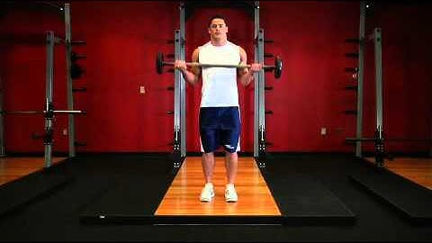Biceps   Wide Grip Standing Barbell Curl   Exercises Guide!   Live Health Club