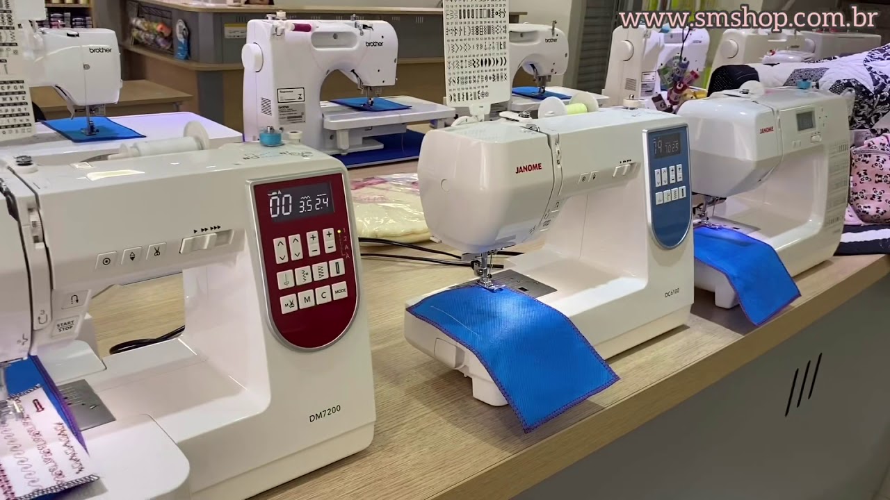 Conhecendo Máquina de Costura Janome DM7200, DC6100 e 1050DC Sm Shop
