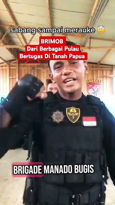 BRIMOB Berbeda Pulau Bersatu Dlm Tugas #viralshort #brimob #tni #polri #papua #aceh #maluku #ambon