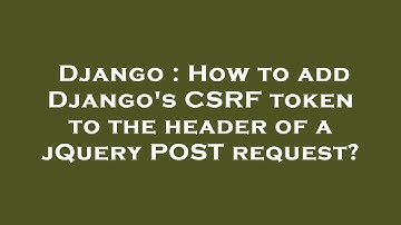 Django : How to add Django