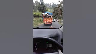 Story' WA IG nyetir mobil diwaktu sore hari ke rancabali Ciwidey bandung