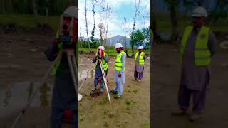 Transmission Tower Foundation Layout &amp; Demarcation with TotalStation| Site Survey | Site Engineering