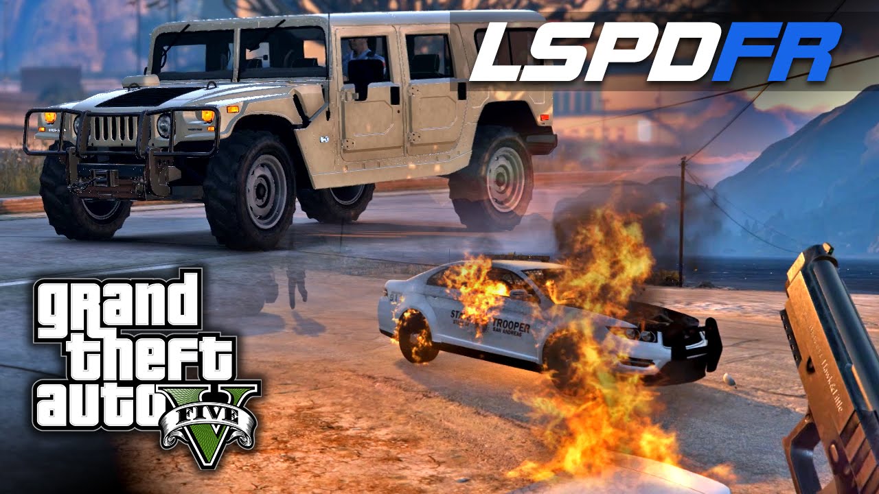 LSPDFR SP E57 - State Trooper ANPR Calls (DITL Ft Hummer H1 & Vapid PI Sedan)