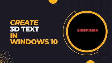 how to create 3d text effects in paint 3d #tutorial