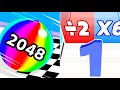 Satisfying Mobile Games / Ball Run 2048 Infinity vs Number run shooting - All Levels