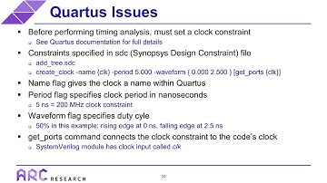 FPGA Timing Optimization: Quartus Timing Analyzer OLD