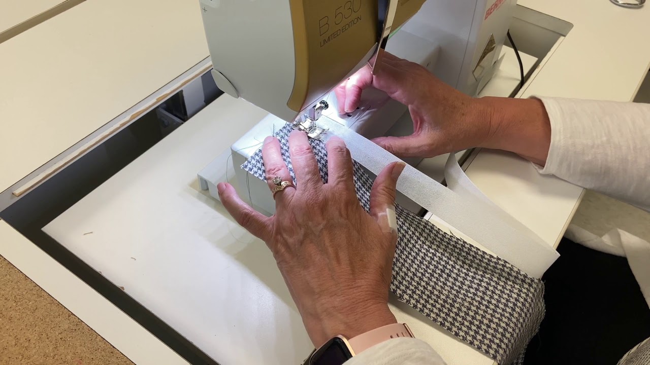 Sewing Interfacing to Waistband