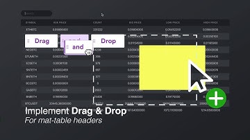 WADM dev journal EP-1: implement drag and drop to mat-table headers