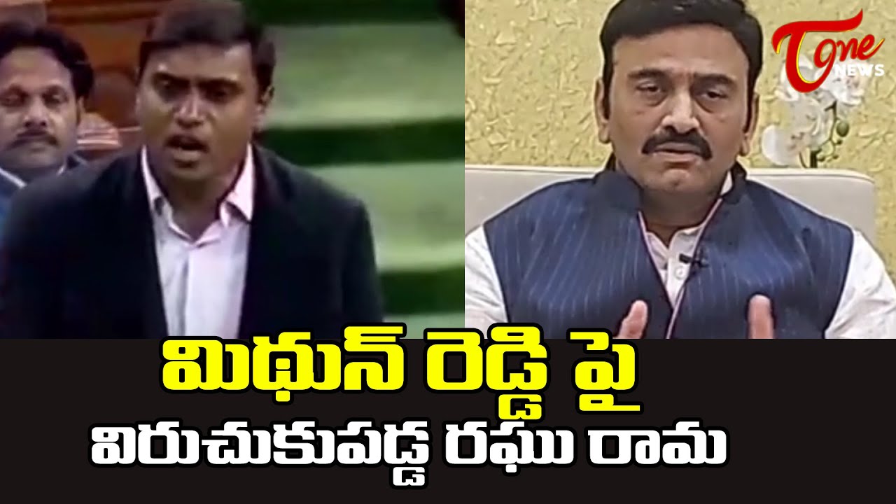 Raghu Ramakrishnam Raju Counter Attack on YCP MP Mithun Reddy | Tone News