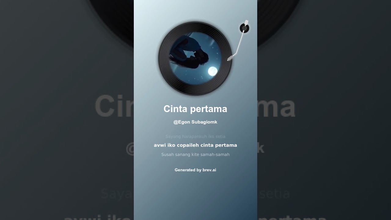 Cinta pertama (Lagu Dayak Siank)