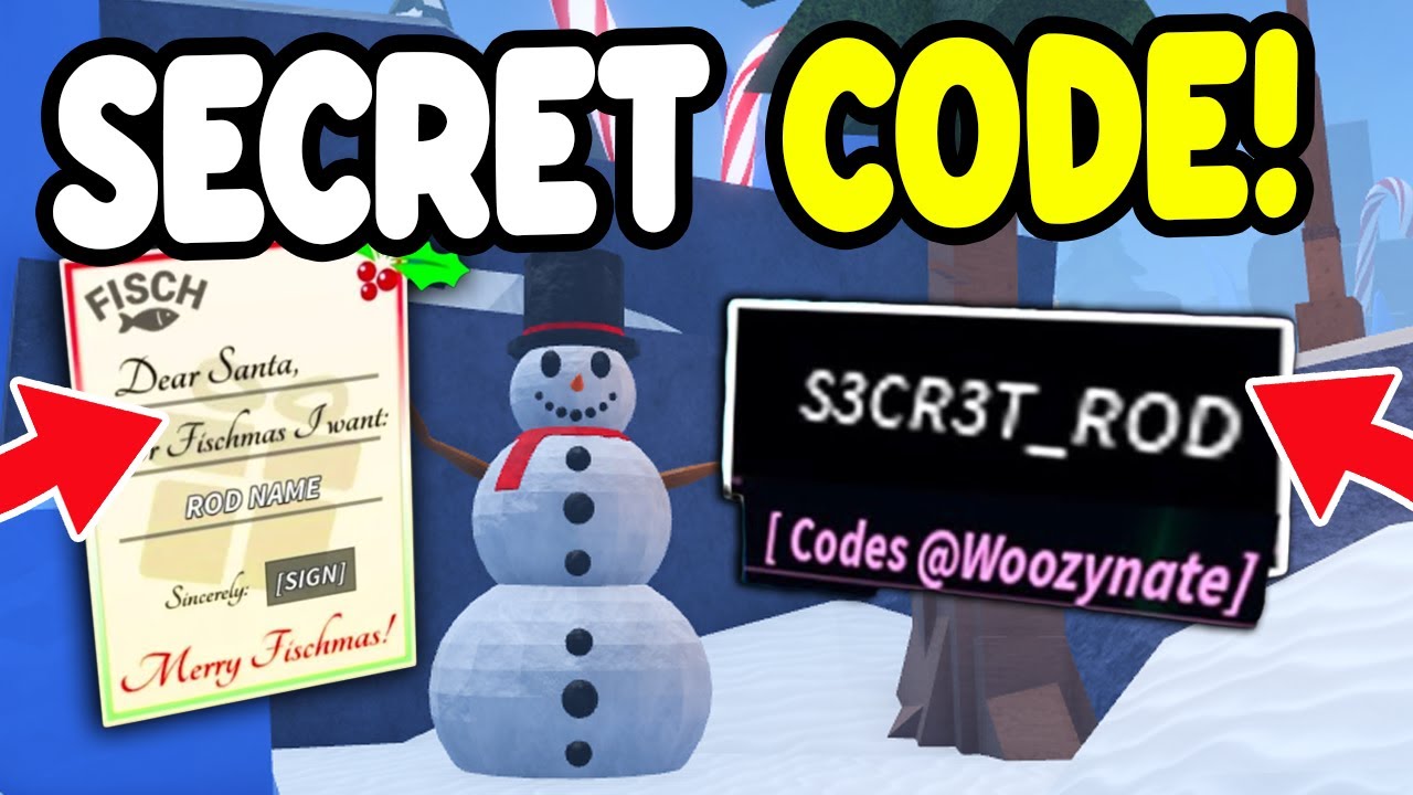 Secret Code Fish FISCH SECRET FISCHMAS Code Gives SECRET ROD!? Roblox - YouTube
