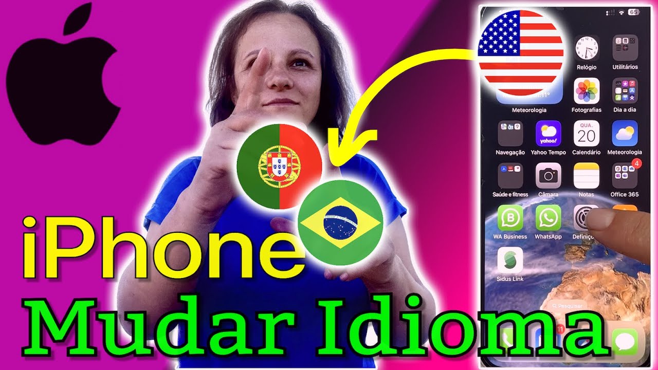 Como mudar o idioma do Iphone para Português de Inglês - Apple iOS ...