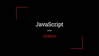WebDev UW Intro JavaScript Workshop