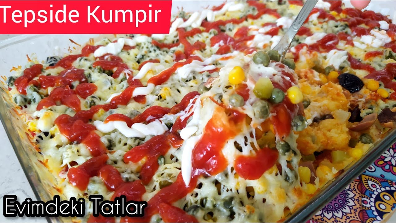 TEPSİDE KUMPİR TARİFİ //Evde Kumpir Nasıl Yapılır/ En Kolay Kumpir Tarifi /Kumpir nasıl Yapılır