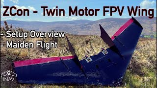 🚀🚀 Zcon Twin - Build Overview & Maiden - Awesome FPV Wing