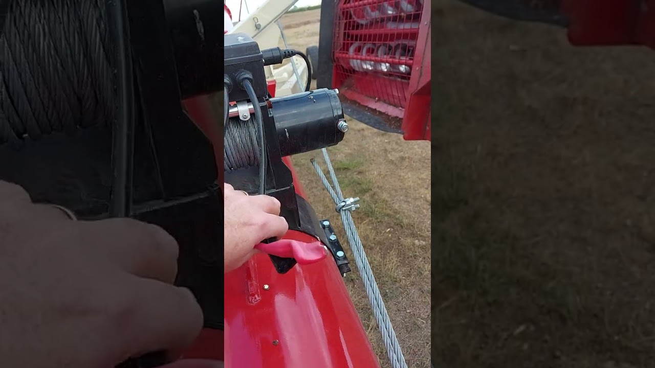 10 Troubleshooting Swing Auger Mover Hook Up 5 Console RED Box Cable Connection to WInch & Wheel Set