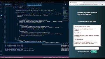 Real Estate Chat Bot Built from Scratch with HTML, CSS, JavaScript and JQuery