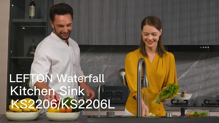 Lefton Stainless Steel Single Bowl Kitchen Sink with Digital Temp Display & LED Lighting-KS2206L