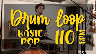 DRUM LOOP - BASIC POP - 110bpm [FAT SNARE]