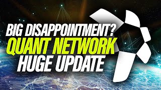 IS QUANT NETWORK QNT ONE BIG MASSIVE DISAPPOINTMENT?