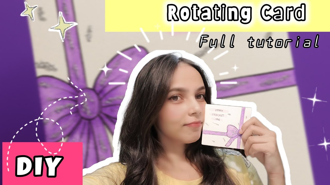  How to Make DIY  Rotating  Card | EASY & QUICK DIY || 💖 A card that twists with a surprise!😱✨